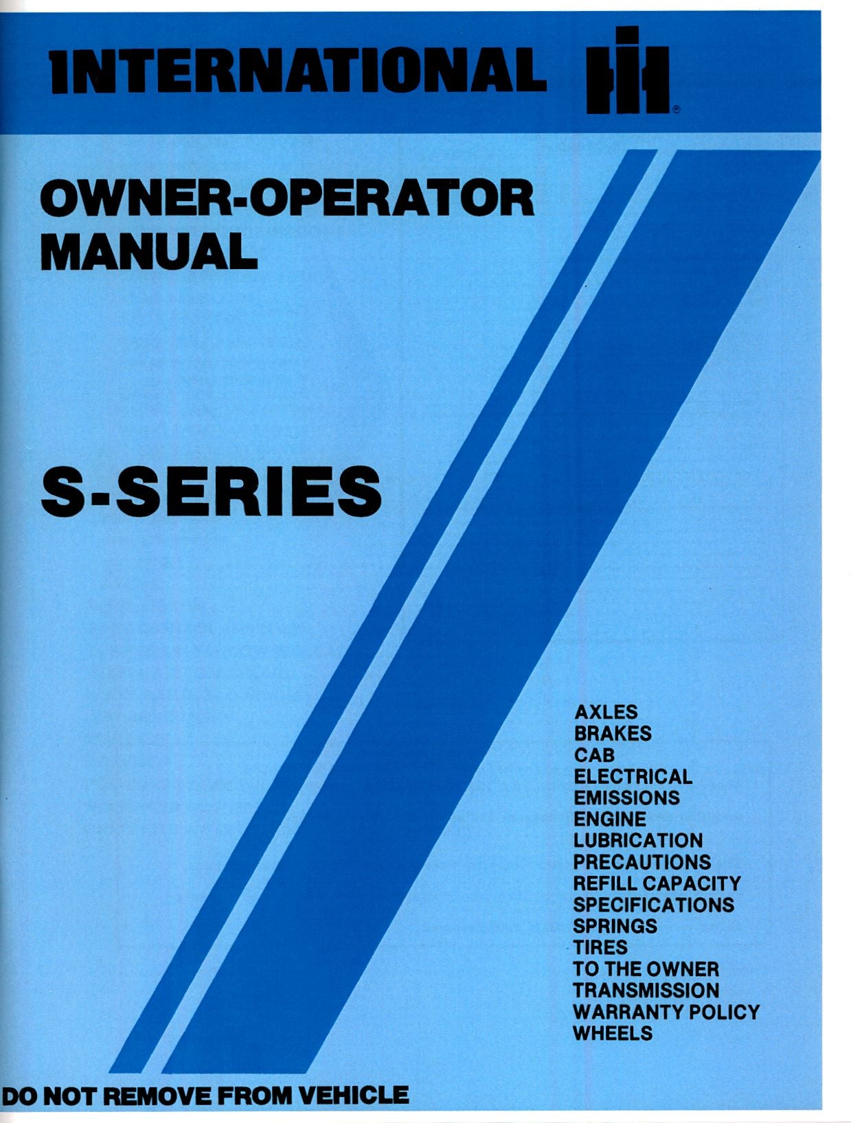 BB-1087302R1 Binder Books IH MANUALS & DECALS