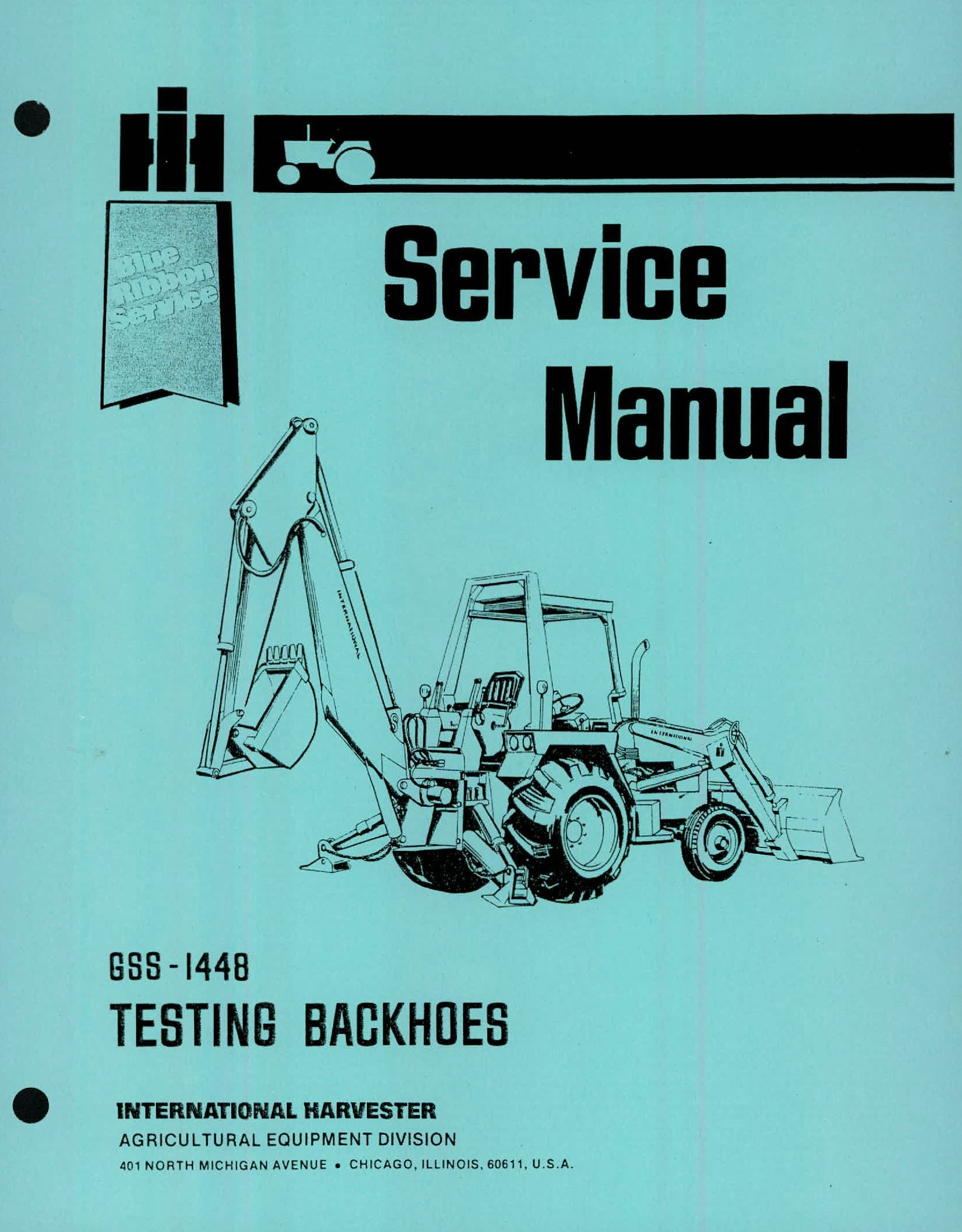 BB-GSS-1448 Binder Books IH MANUALS & DECALS