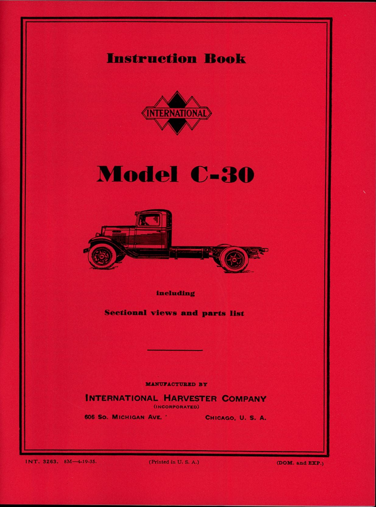 BB-INT-3263 Binder Books IH MANUALS & DECALS