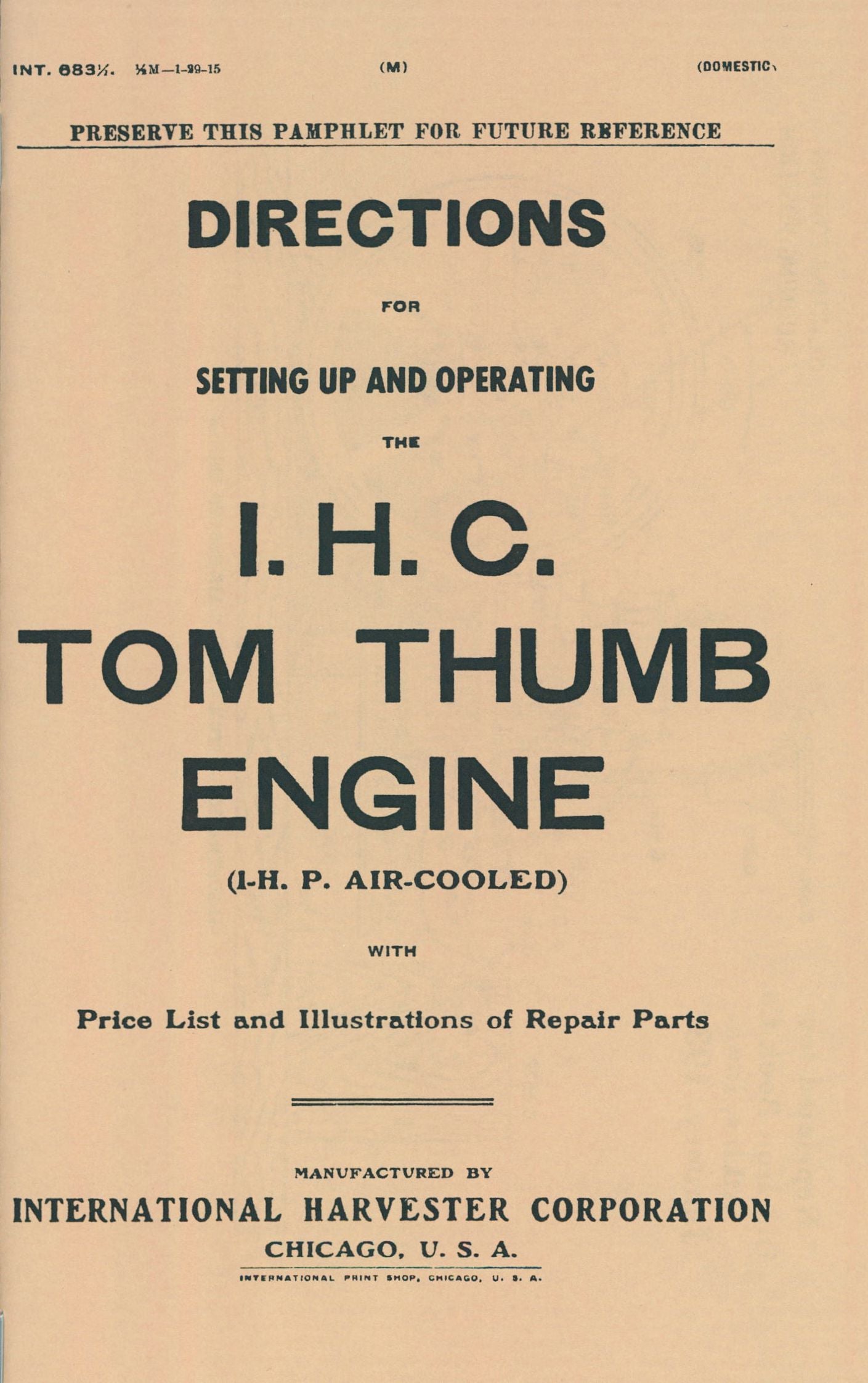 BB-INT683-5 Binder Books IH MANUALS & DECALS