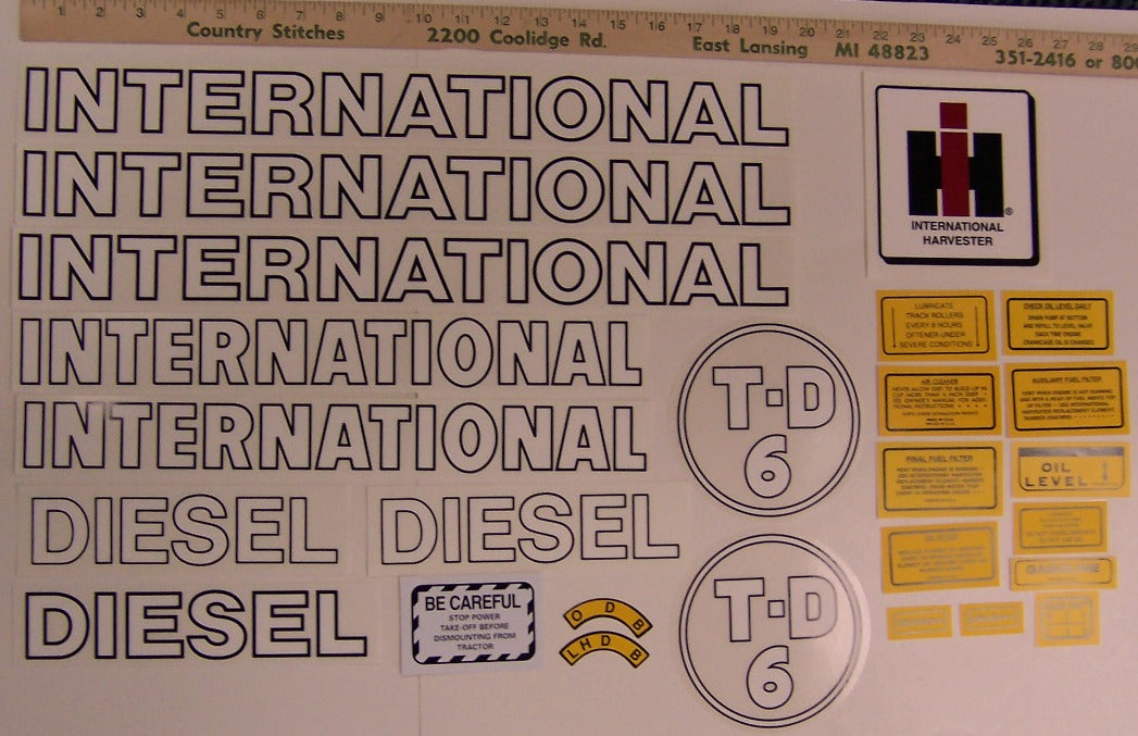 BB-DS-IH-TD6 Binder Books IH MANUALS & DECALS