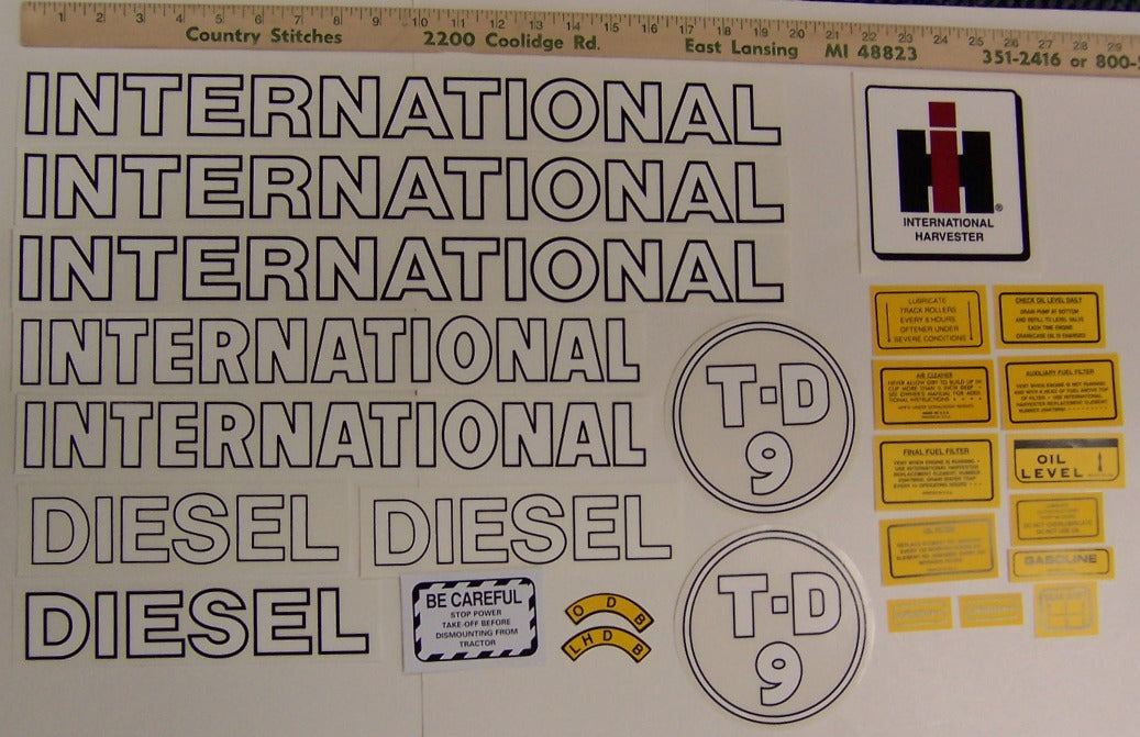BB-DS-IH-TD9 Binder Books IH MANUALS & DECALS