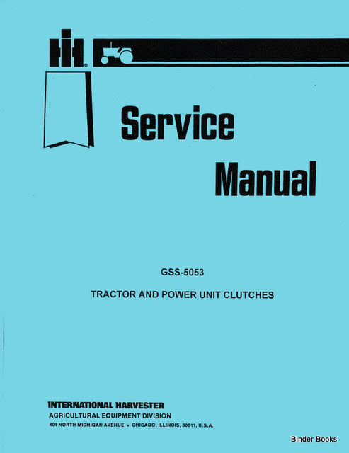 BB-GSS-5053 Binder Books IH MANUALS & DECALS