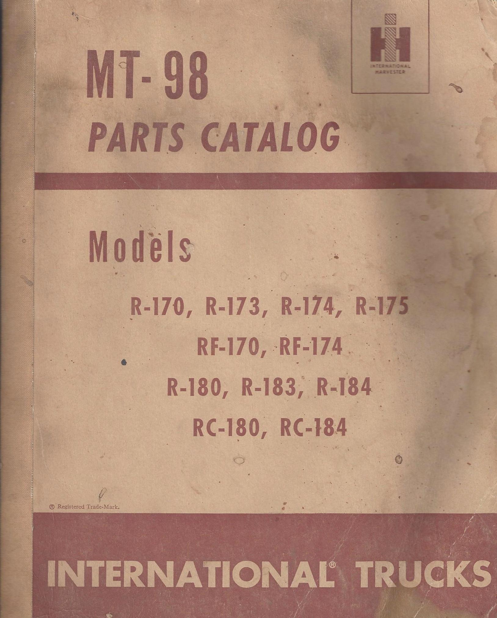 BB-MT-98 Binder Books IH MANUALS & DECALS
