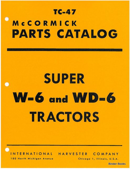 BB-TC-47 Binder Books IH MANUALS & DECALS