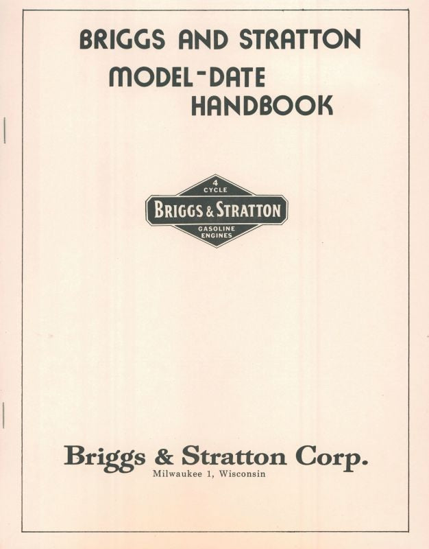 Briggs & Stratton Stationary Engine Manuals