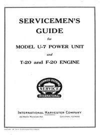 IH Early Tractor Service Manuals