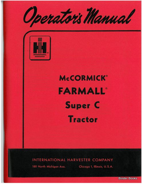 BB-1004315 Binder Books IH MANUALS & DECALS