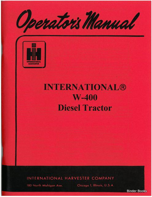 BB-1004384 Binder Books IH MANUALS & DECALS