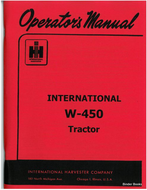BB-1004478 Binder Books IH MANUALS & DECALS