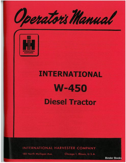 BB-1004479 Binder Books IH MANUALS & DECALS