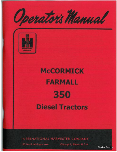 BB-1004493 Binder Books IH MANUALS & DECALS