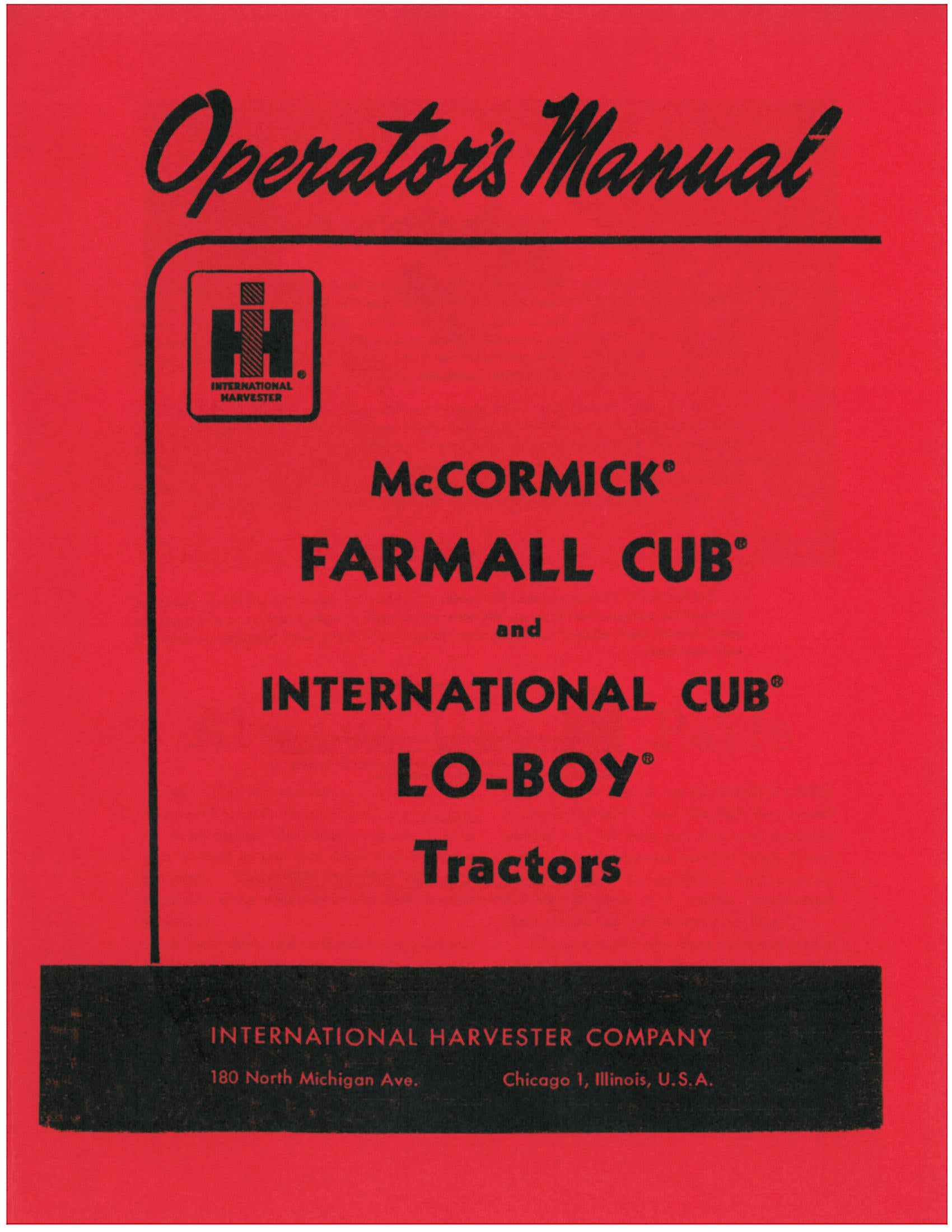 BB-1014031 Binder Books IH MANUALS & DECALS