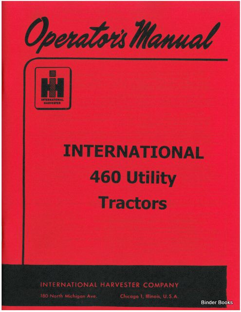 BB-1014053 Binder Books IH MANUALS & DECALS
