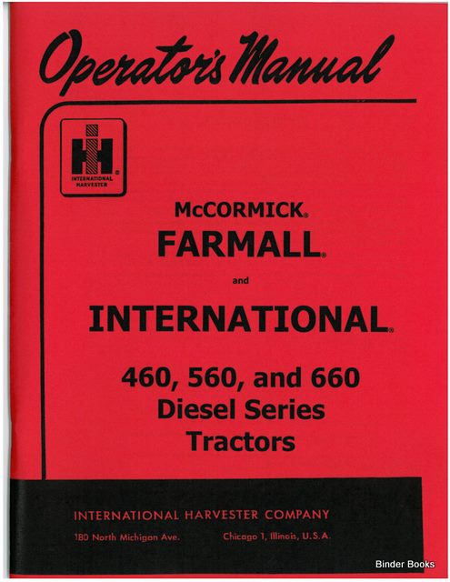 BB-1014367 Binder Books IH MANUALS & DECALS