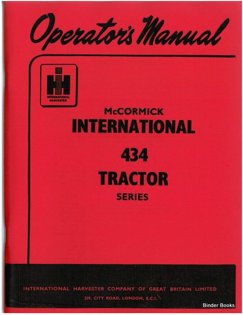 BB-1080186 Binder Books IH MANUALS & DECALS