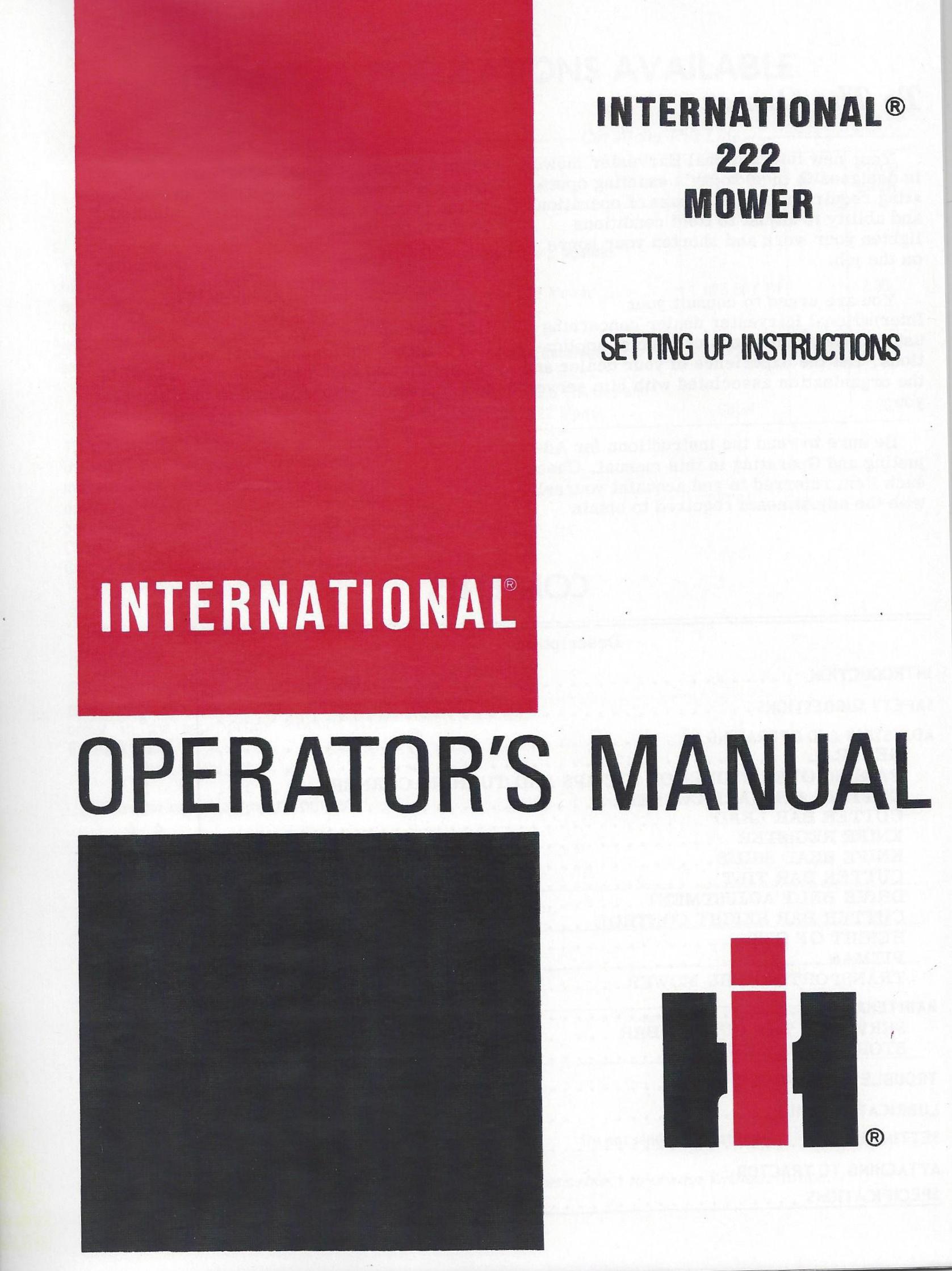 BB-1083557 Binder Books IH MANUALS & DECALS