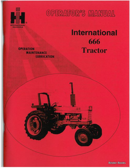 BB-1084168 Binder Books IH MANUALS & DECALS
