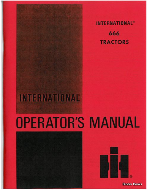 BB-1084361 Binder Books IH MANUALS & DECALS