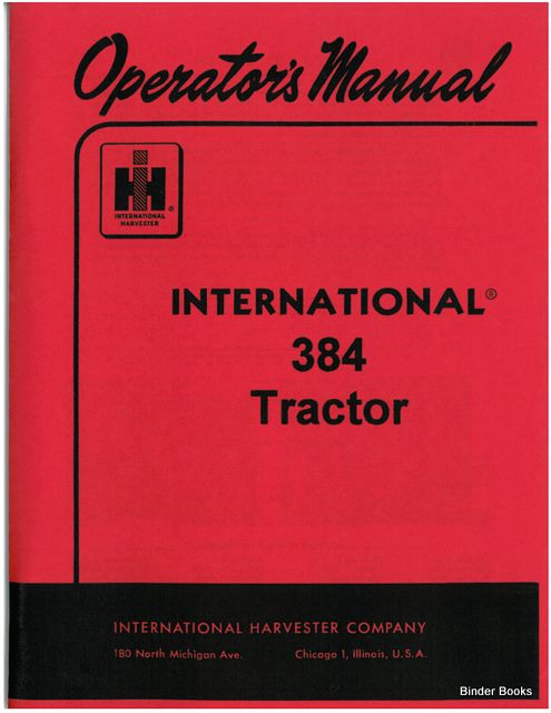 BB-1093404 Binder Books IH MANUALS & DECALS