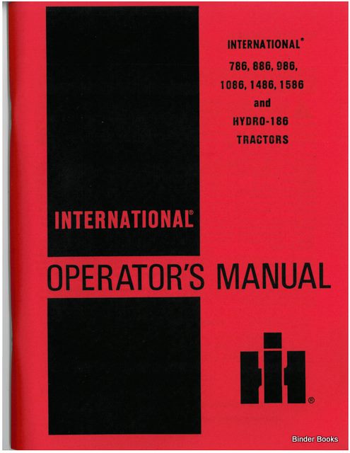 BB-1096207 Binder Books IH MANUALS & DECALS