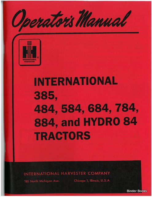 BB-1258519 Binder Books IH MANUALS & DECALS