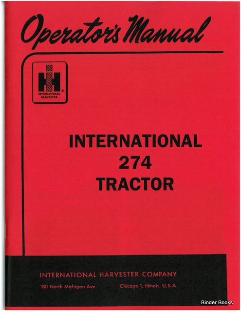 BB-1432874 Binder Books IH MANUALS & DECALS