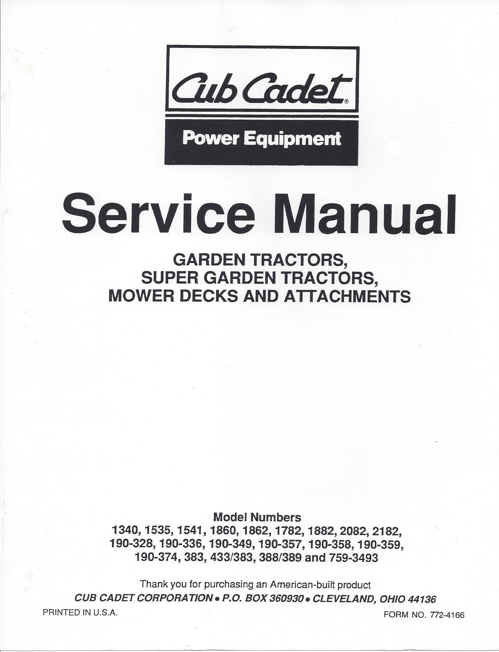 BB-772-4166 Binder Books IH MANUALS & DECALS