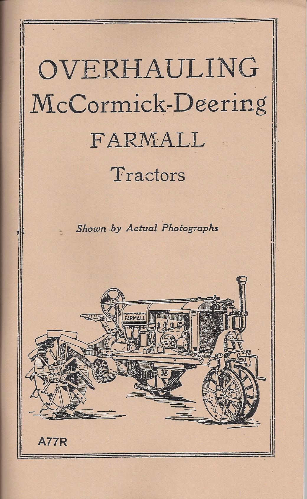 BB-A77R Binder Books IH MANUALS & DECALS