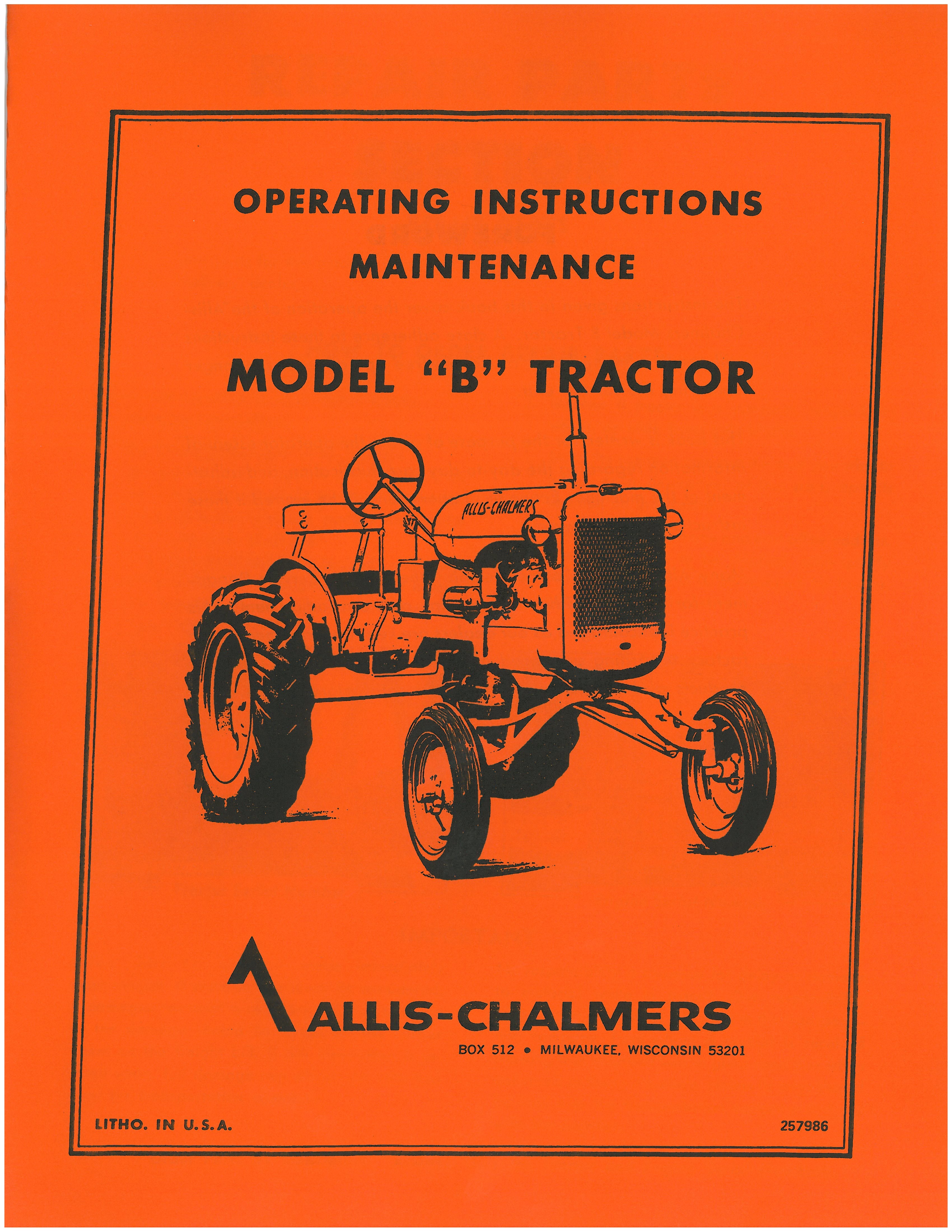 BB-AC-OM-B Binder Books IH MANUALS & DECALS