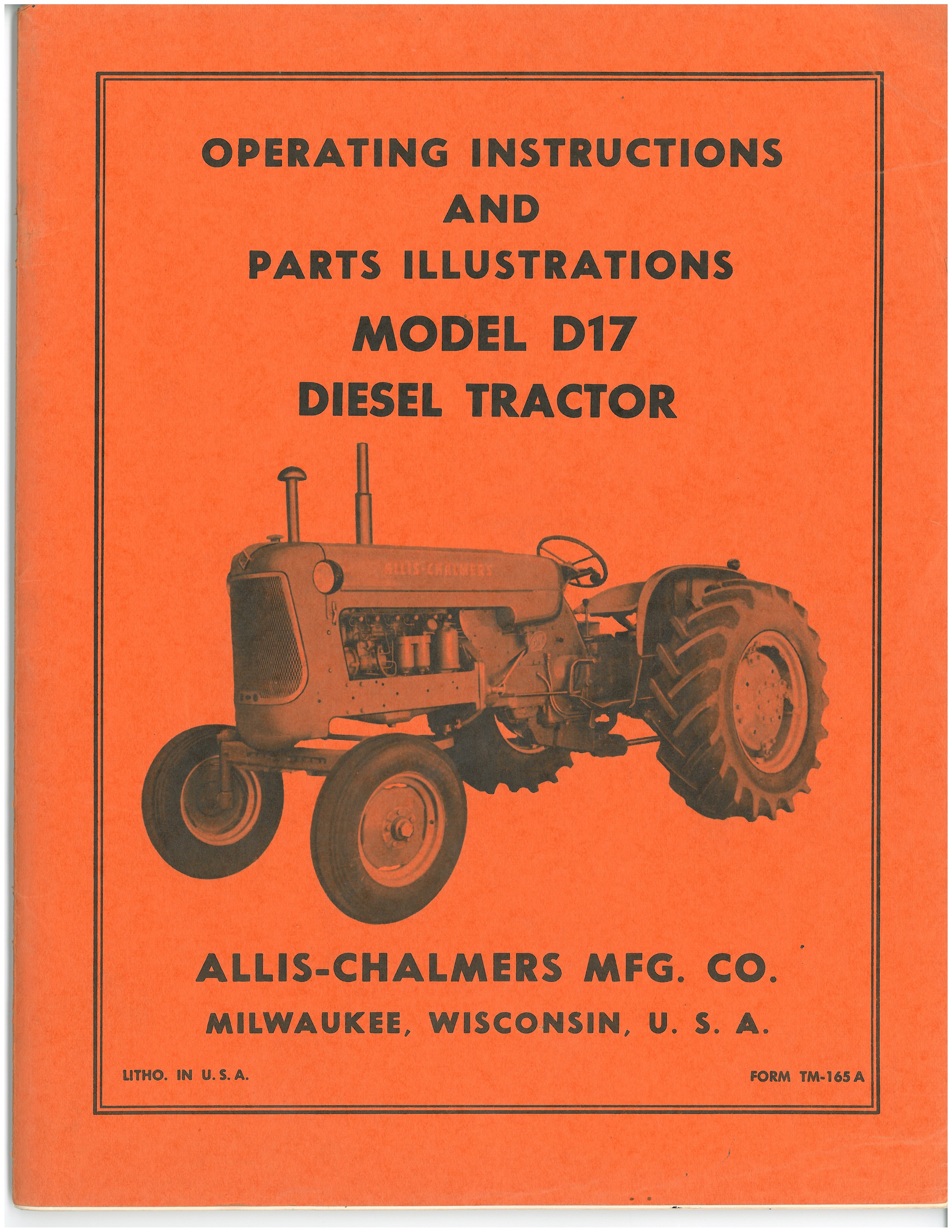 BB-AC-OM-D17 Binder Books IH MANUALS & DECALS