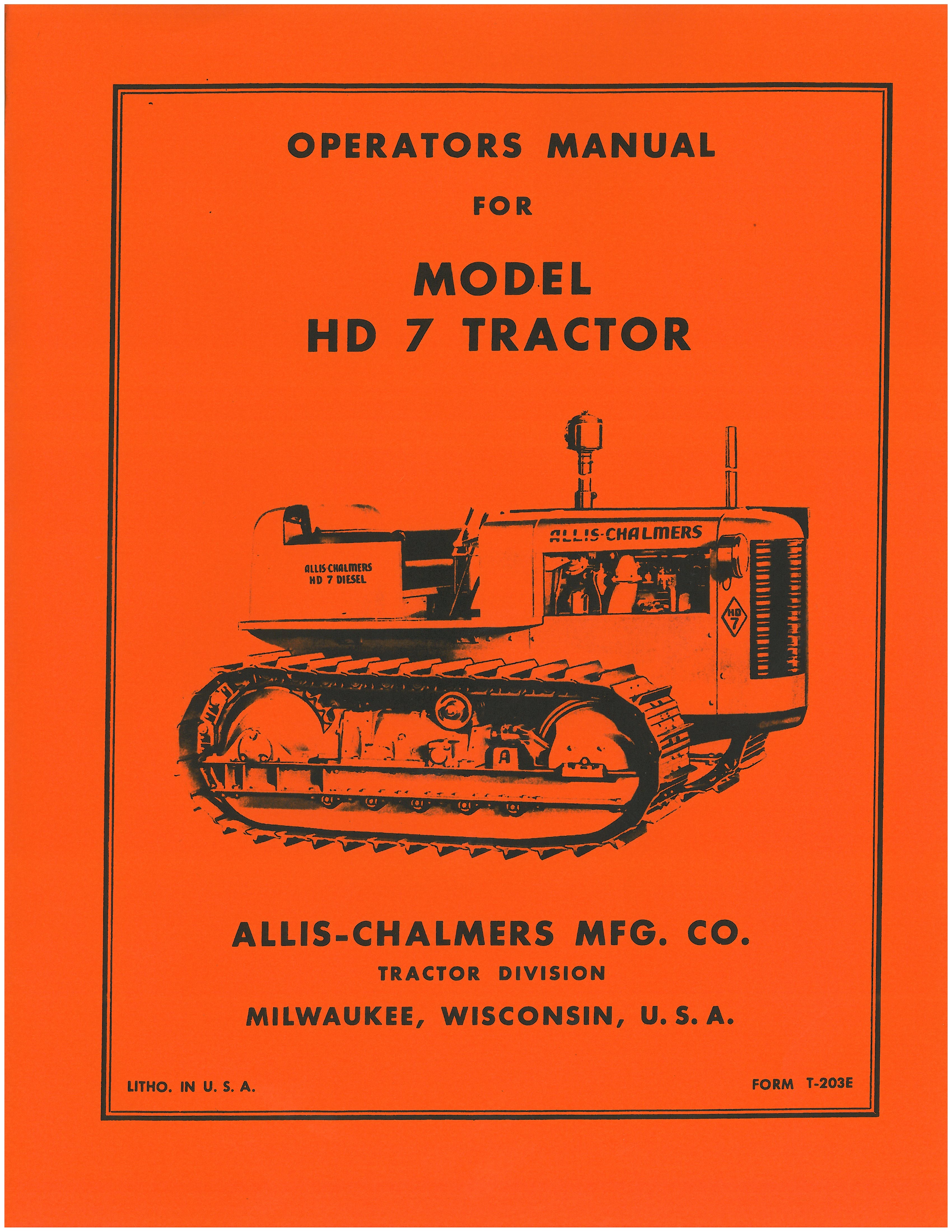BB-AC-OM-HD7 Binder Books IH MANUALS & DECALS