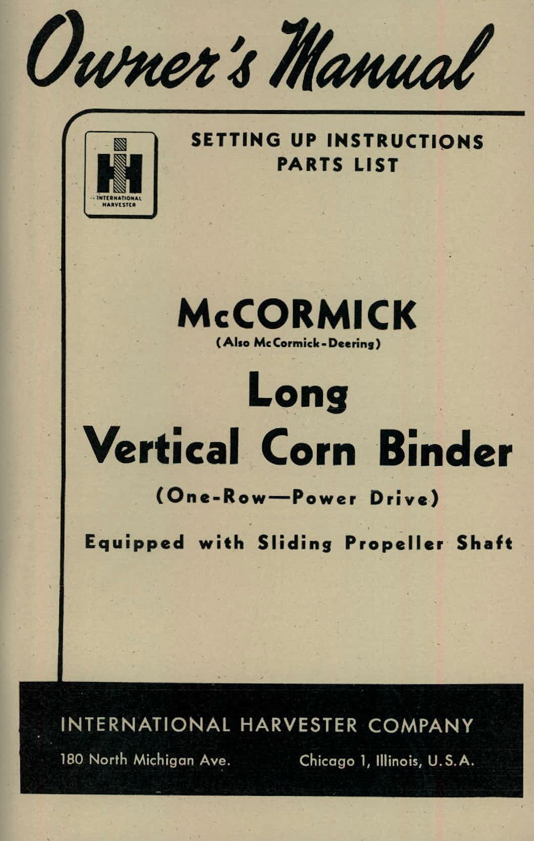 BB-1005719 Binder Books IH MANUALS & DECALS