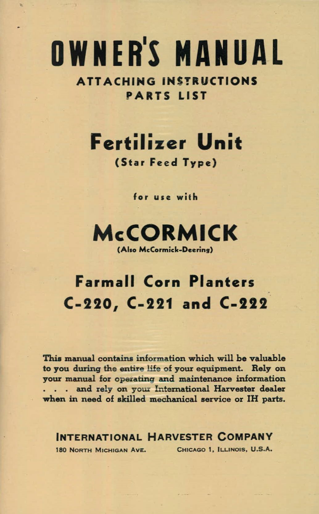 BB-1007123 Binder Books IH MANUALS & DECALS