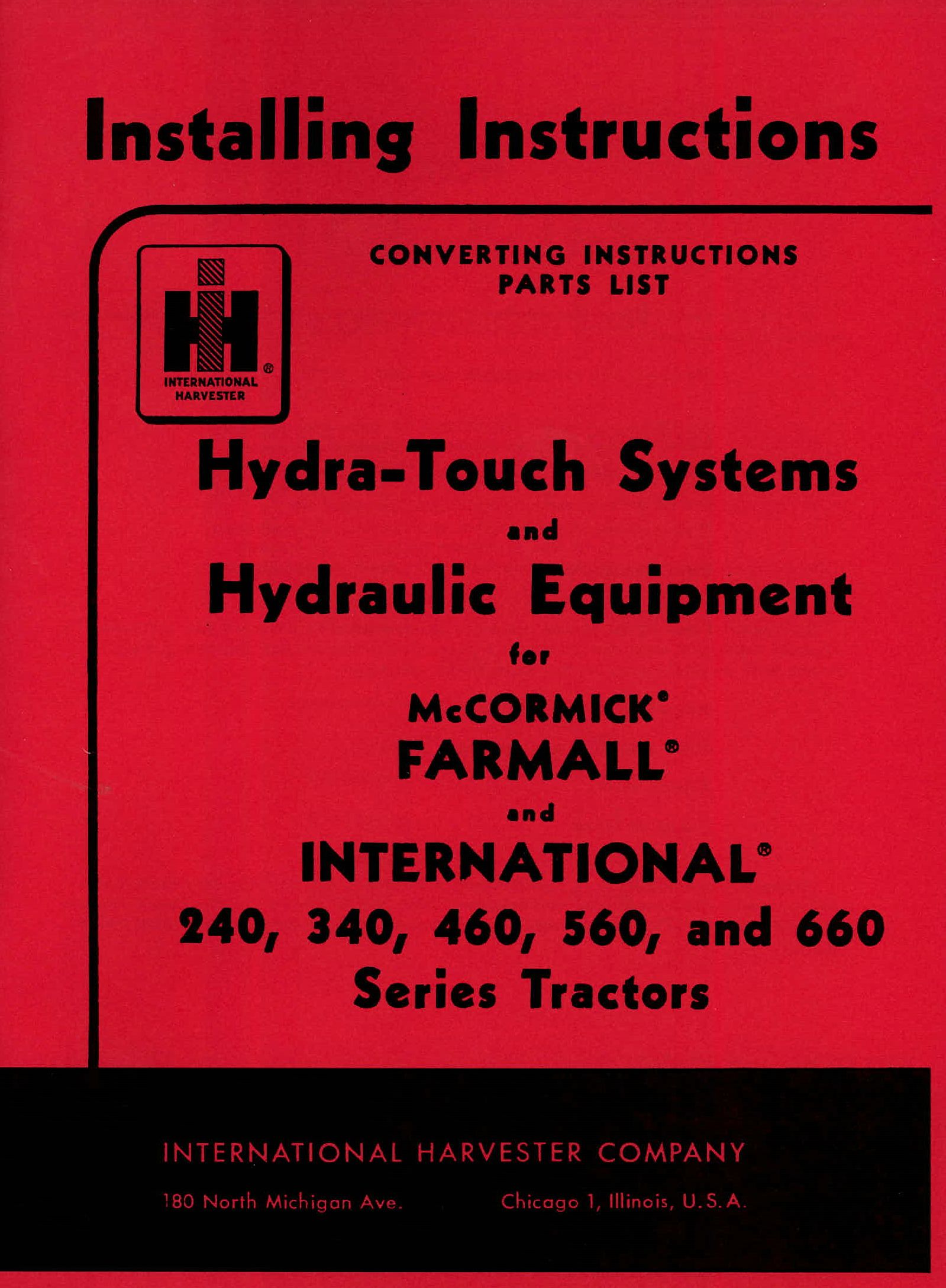 BB-1008432 Binder Books IH MANUALS & DECALS