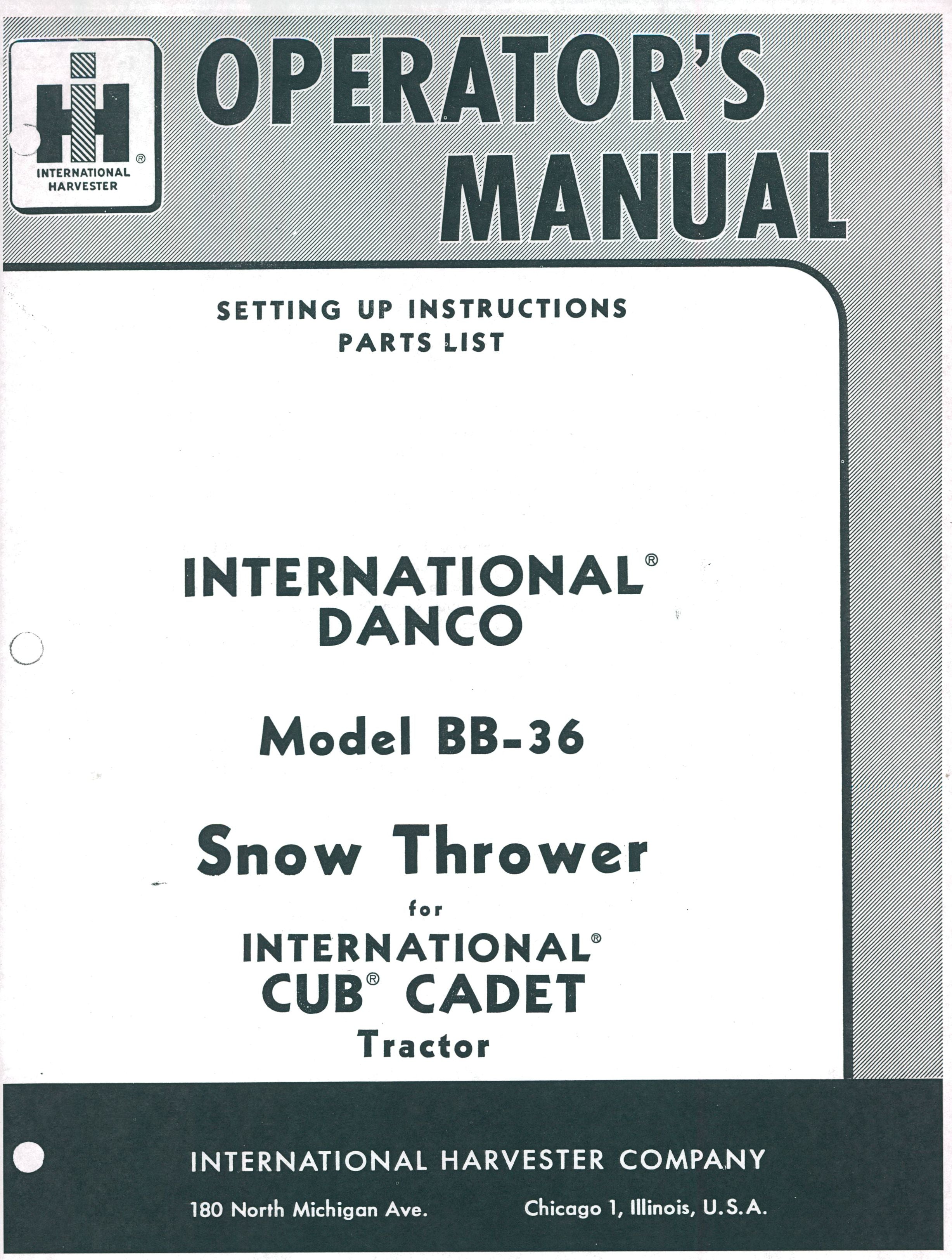 BB-1009968 Binder Books IH MANUALS & DECALS