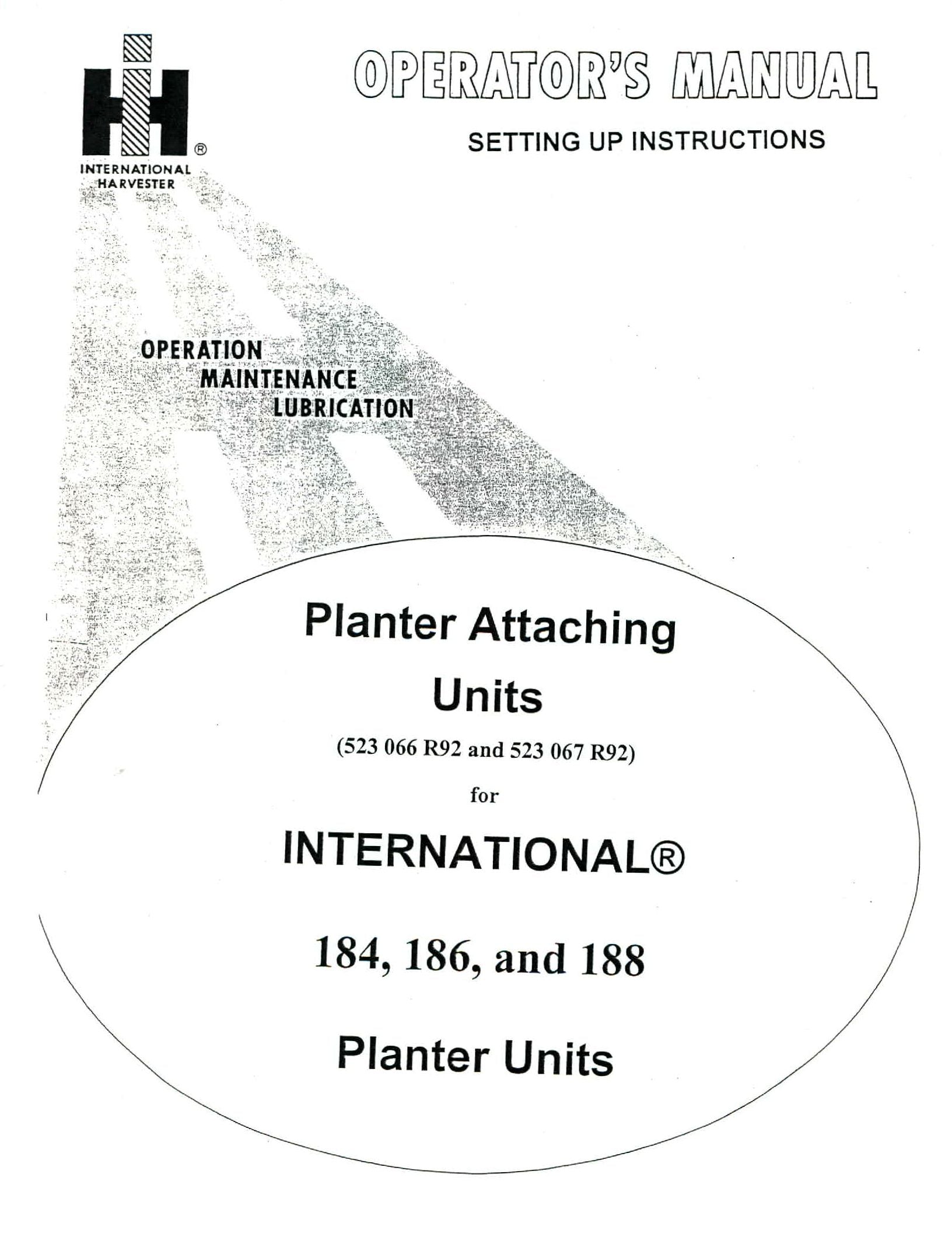 BB-1011640 Binder Books IH MANUALS & DECALS