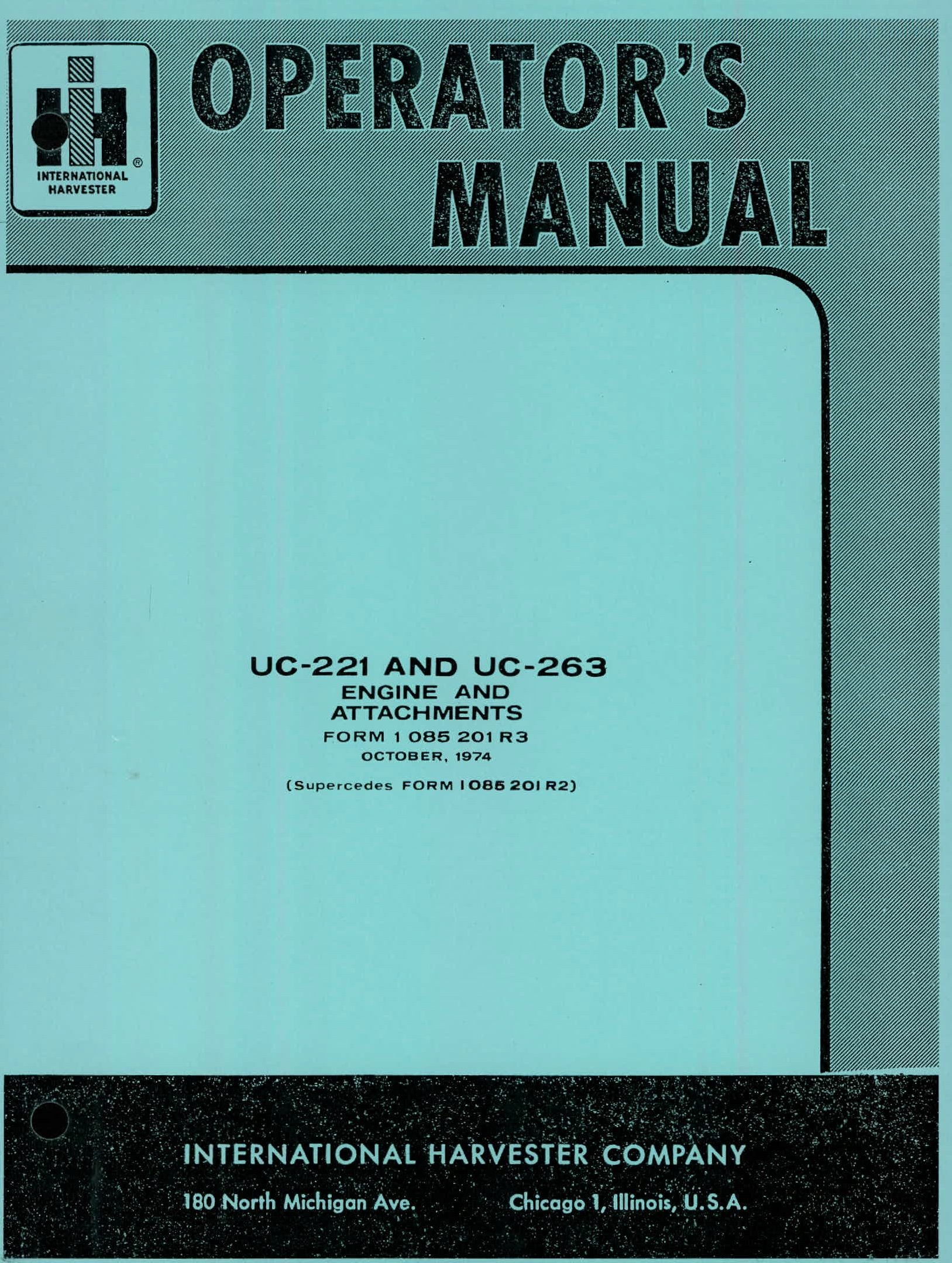 BB-1085201 Binder Books IH MANUALS & DECALS