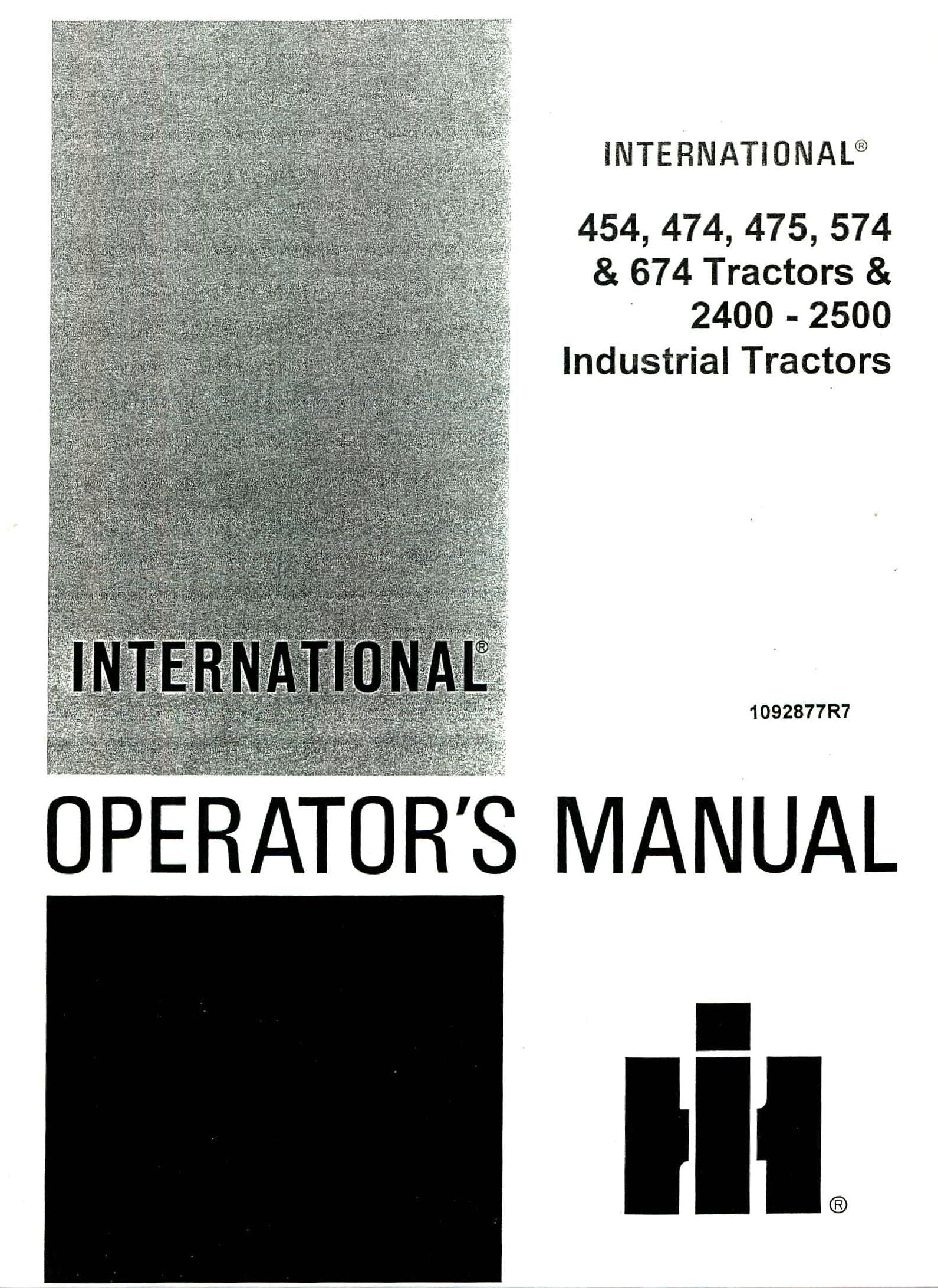 BB-1092877 Binder Books IH MANUALS & DECALS