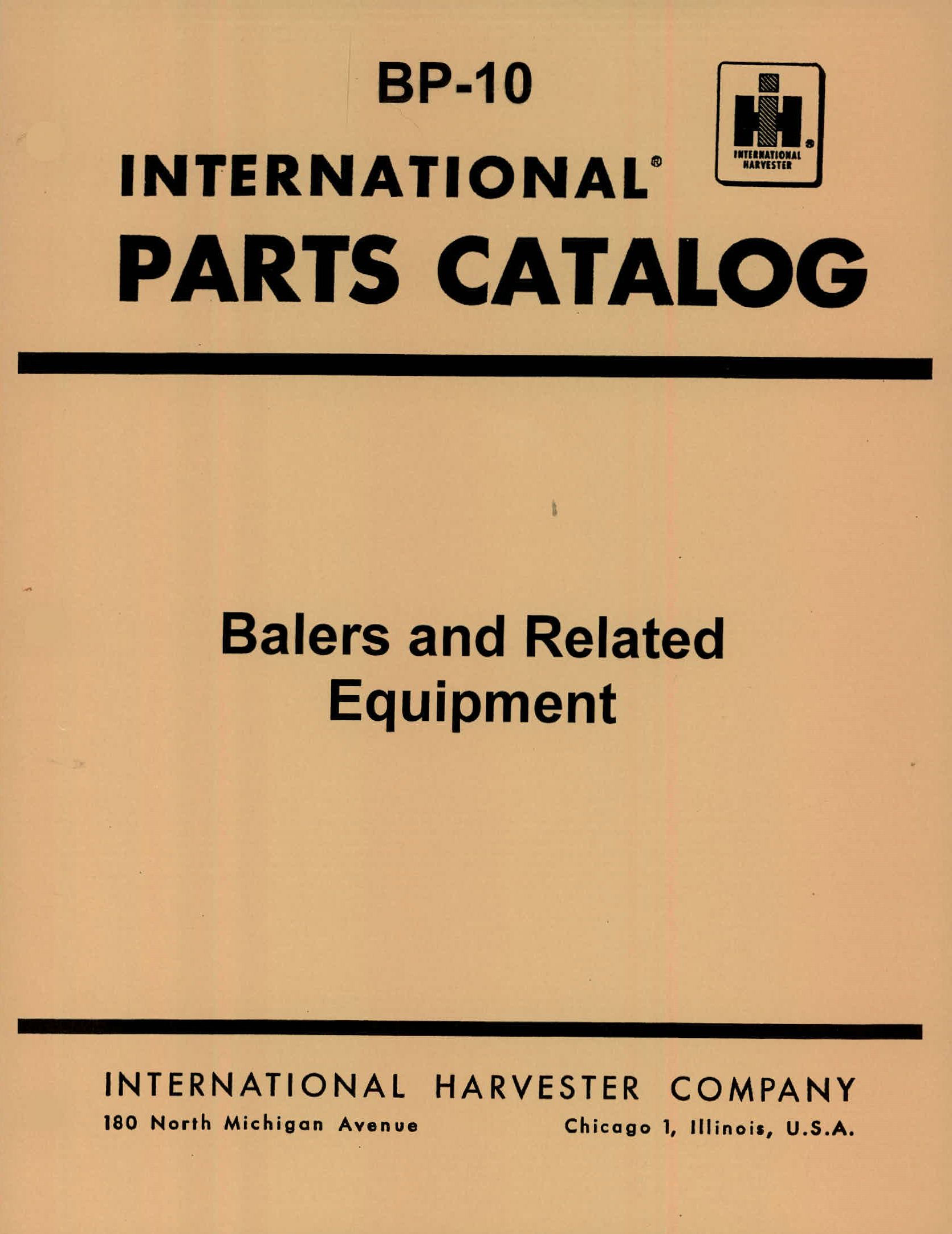 BB-BP-10 Binder Books IH MANUALS & DECALS