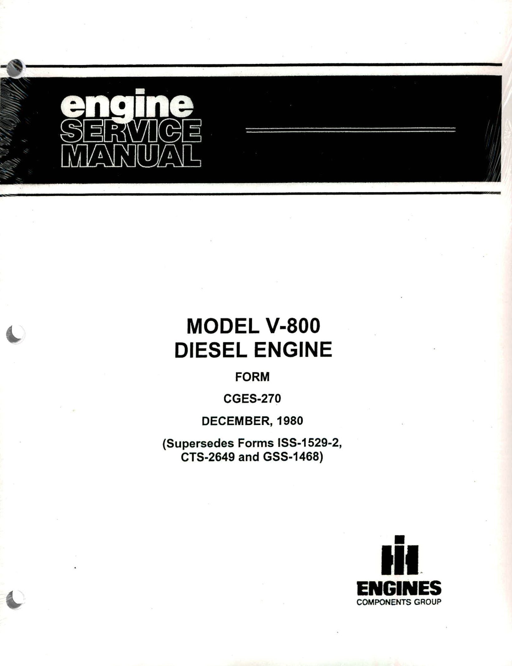 BB-CGES-270 Binder Books IH MANUALS & DECALS