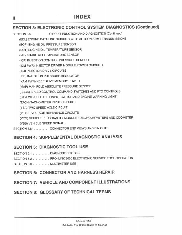 Engine Diagnostics for International® DT 466E and 530E Diesel Engine