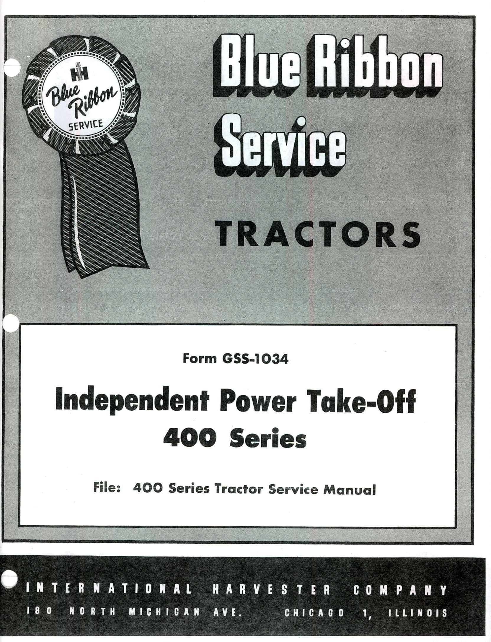 BB-GSS-1034 Binder Books IH MANUALS & DECALS