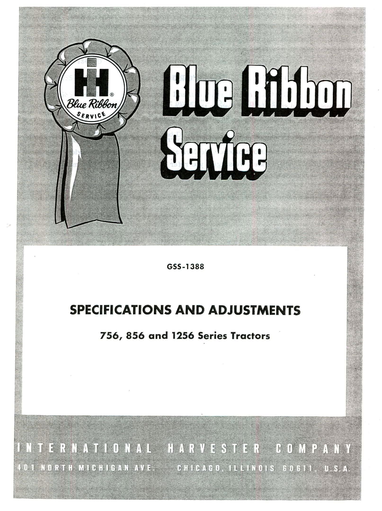 BB-GSS-1388 Binder Books IH MANUALS & DECALS