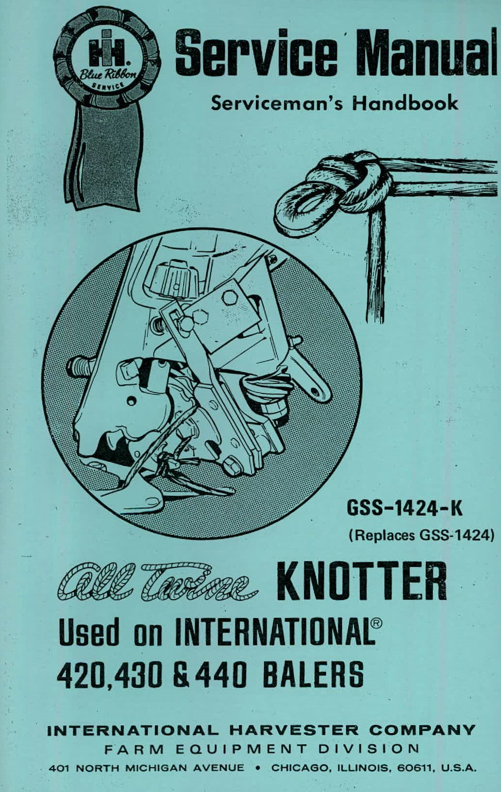 BB-GSS-1424 Binder Books IH MANUALS & DECALS