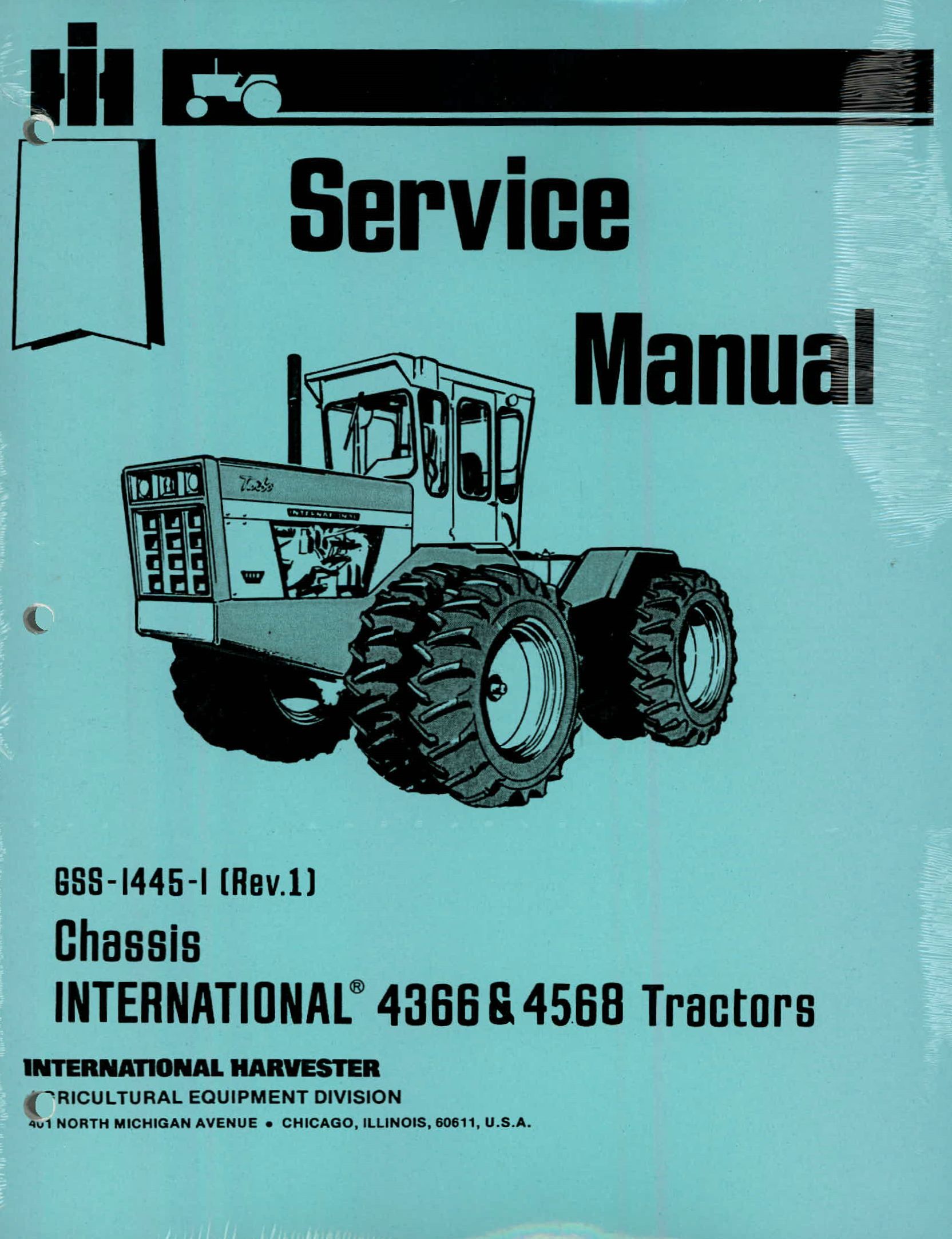 BB-GSS-1445-1 Binder Books IH MANUALS & DECALS