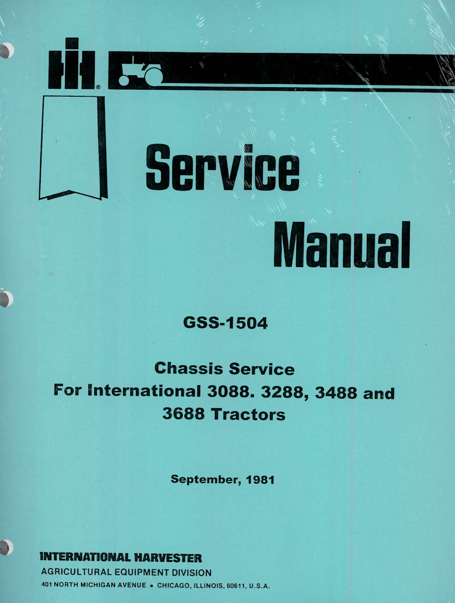 BB-GSS-1504 Binder Books IH MANUALS & DECALS