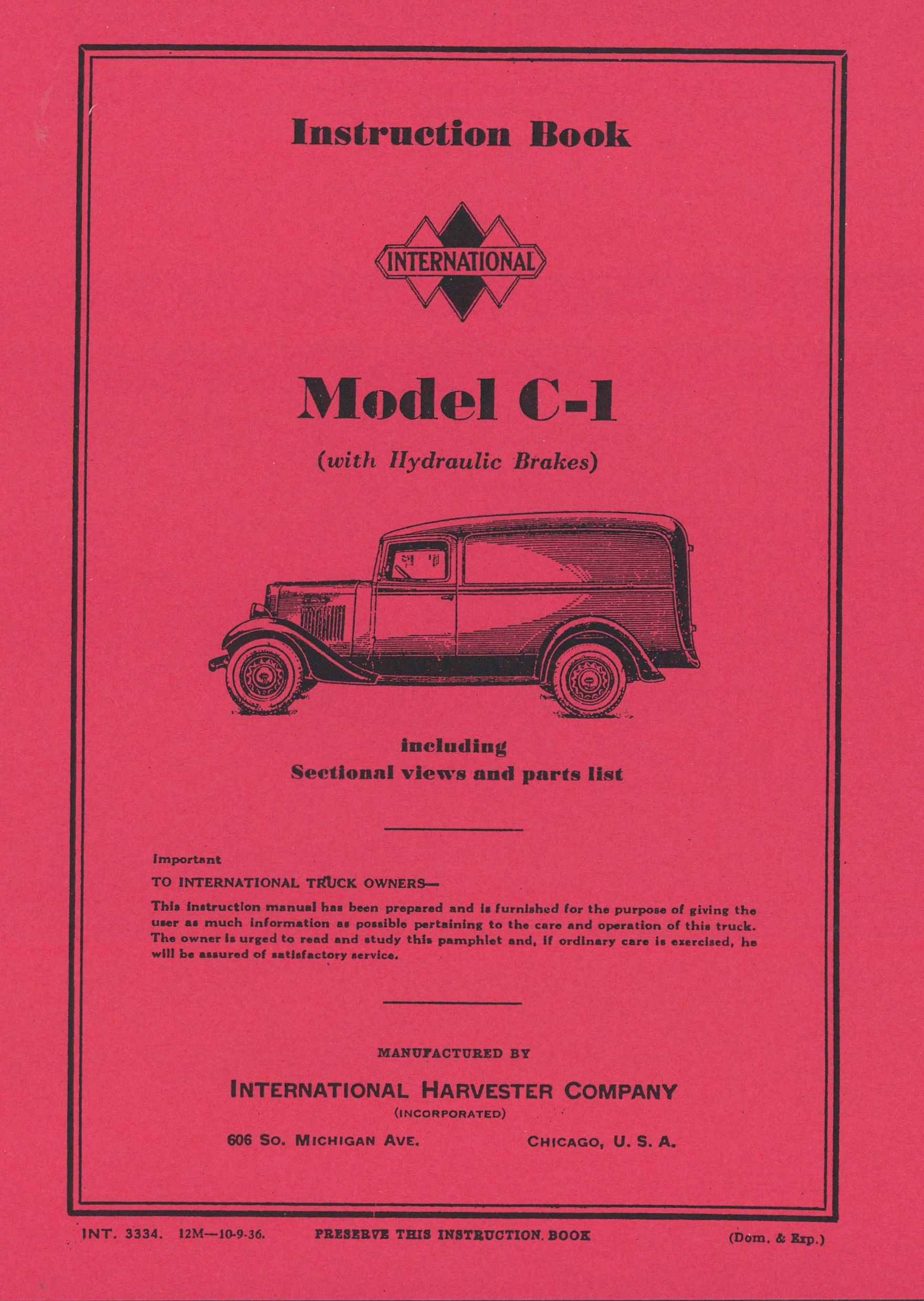 BB-INT-3334 Binder Books IH MANUALS & DECALS