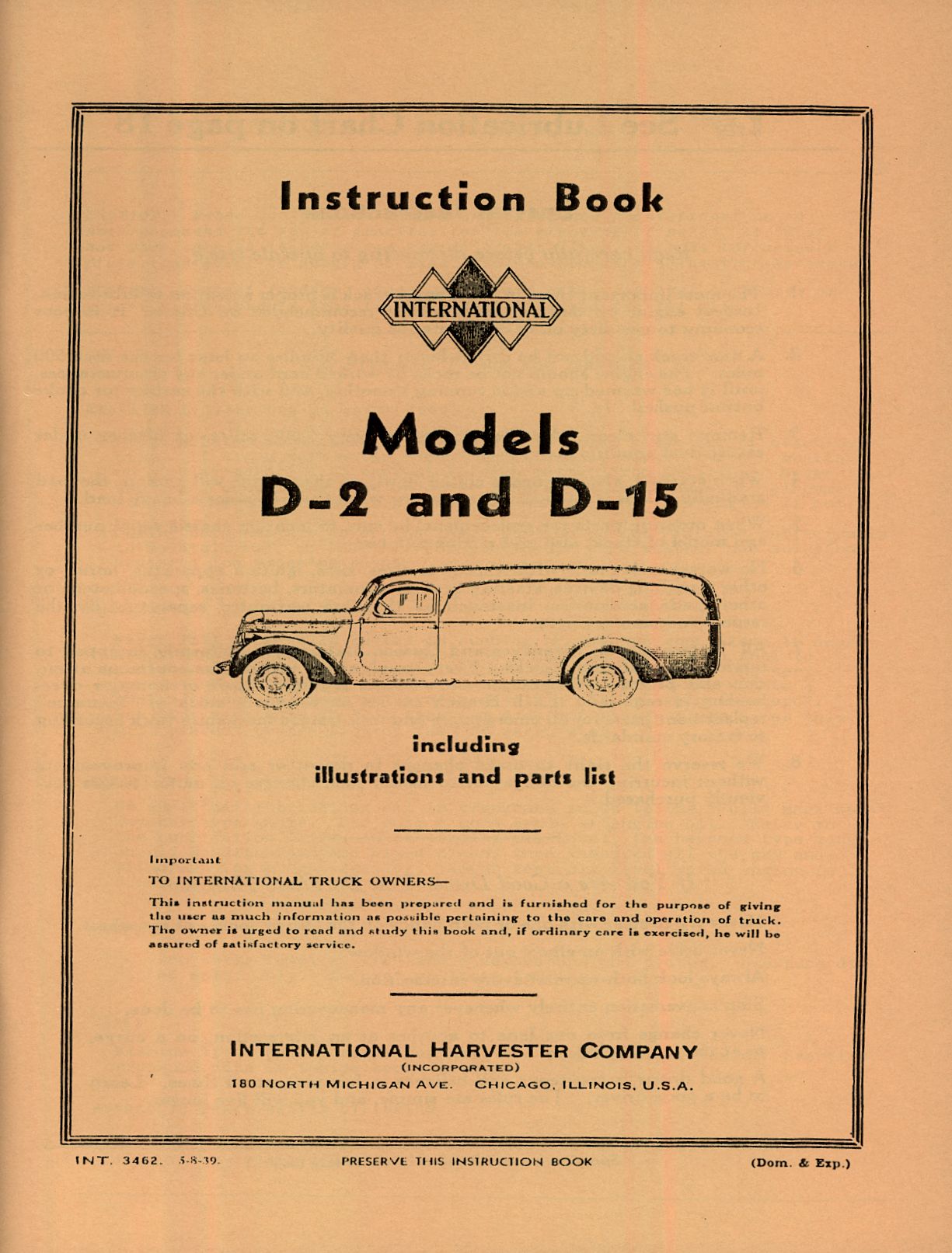 BB-INT-3462 Binder Books IH MANUALS & DECALS