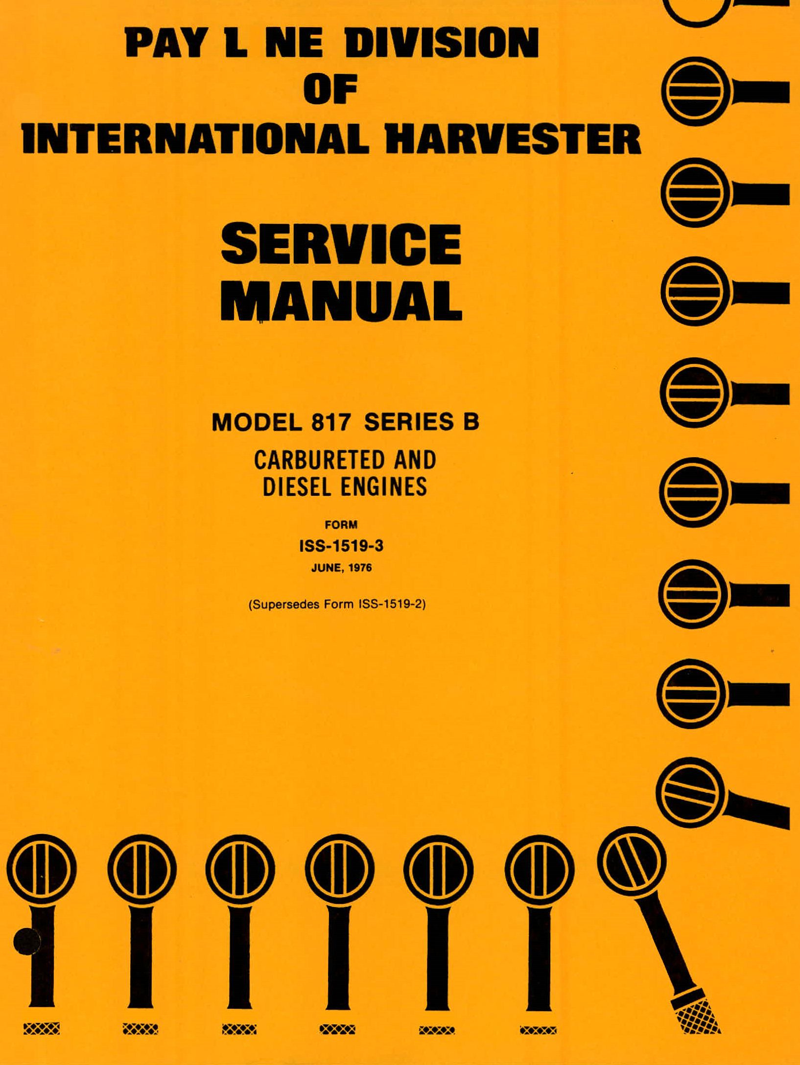 BB-ISS-1519-3 Binder Books IH MANUALS & DECALS